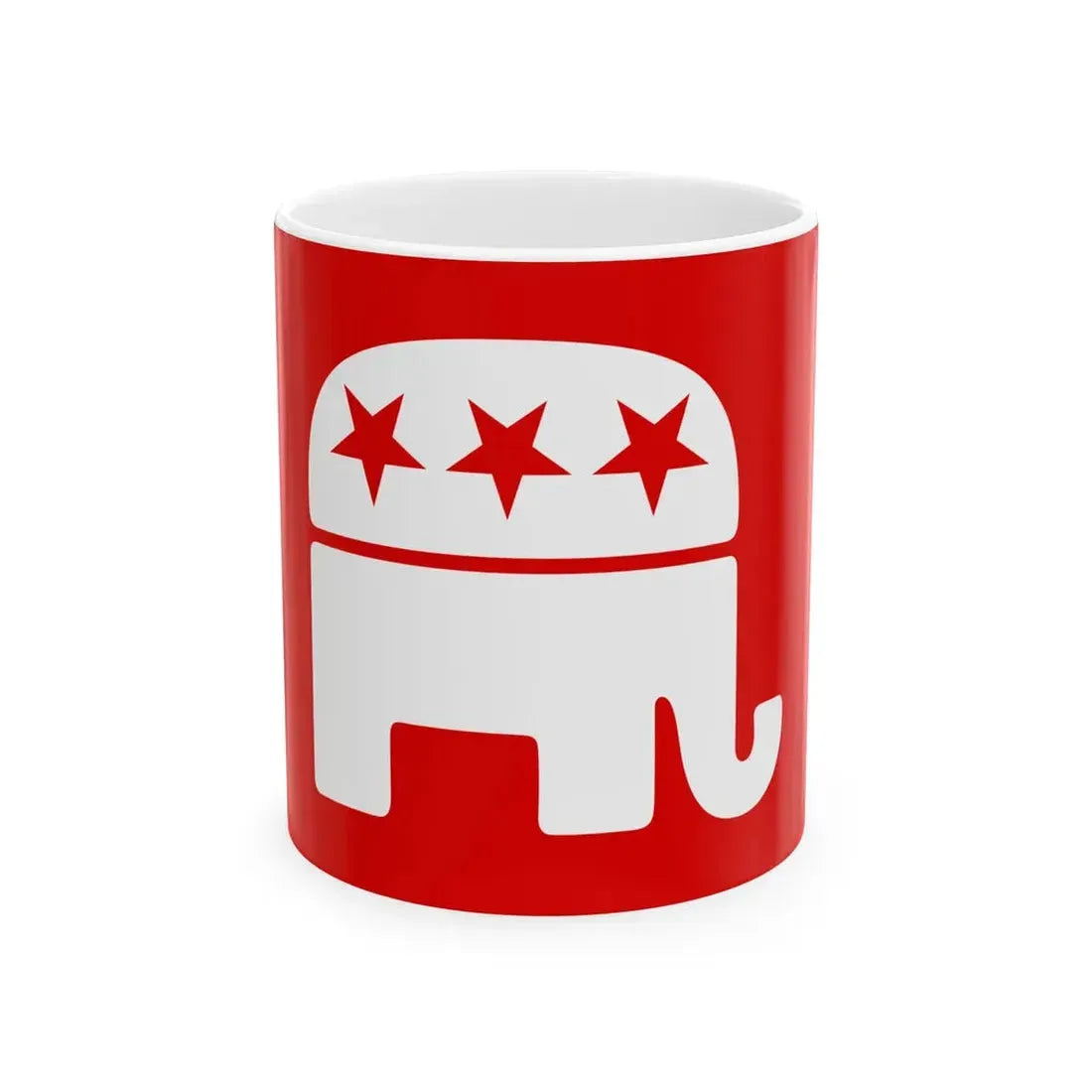 Republican Party USA Flag (United States) White Coffee Mug 11oz - Go Mug Yourself