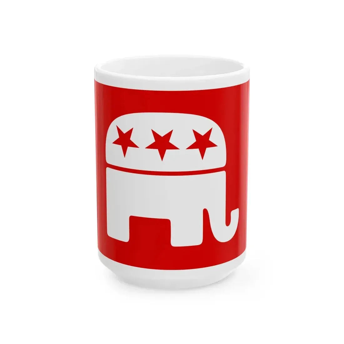 Republican Party USA Flag (United States) White Coffee Mug 15oz - Go Mug Yourself
