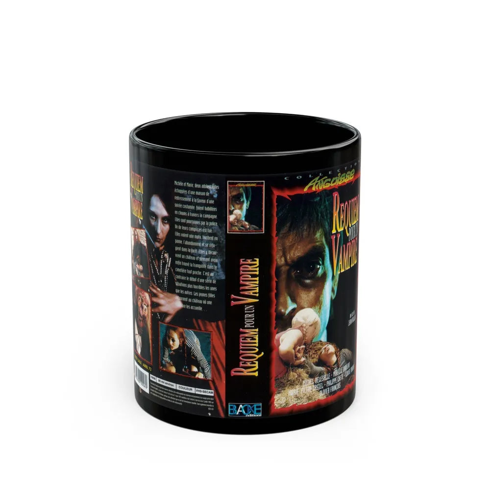 REQUIEM POUR UN VAMPIRE VERSION2 (VHS COVER) - Black Coffee Mug-11oz-Go Mug Yourself