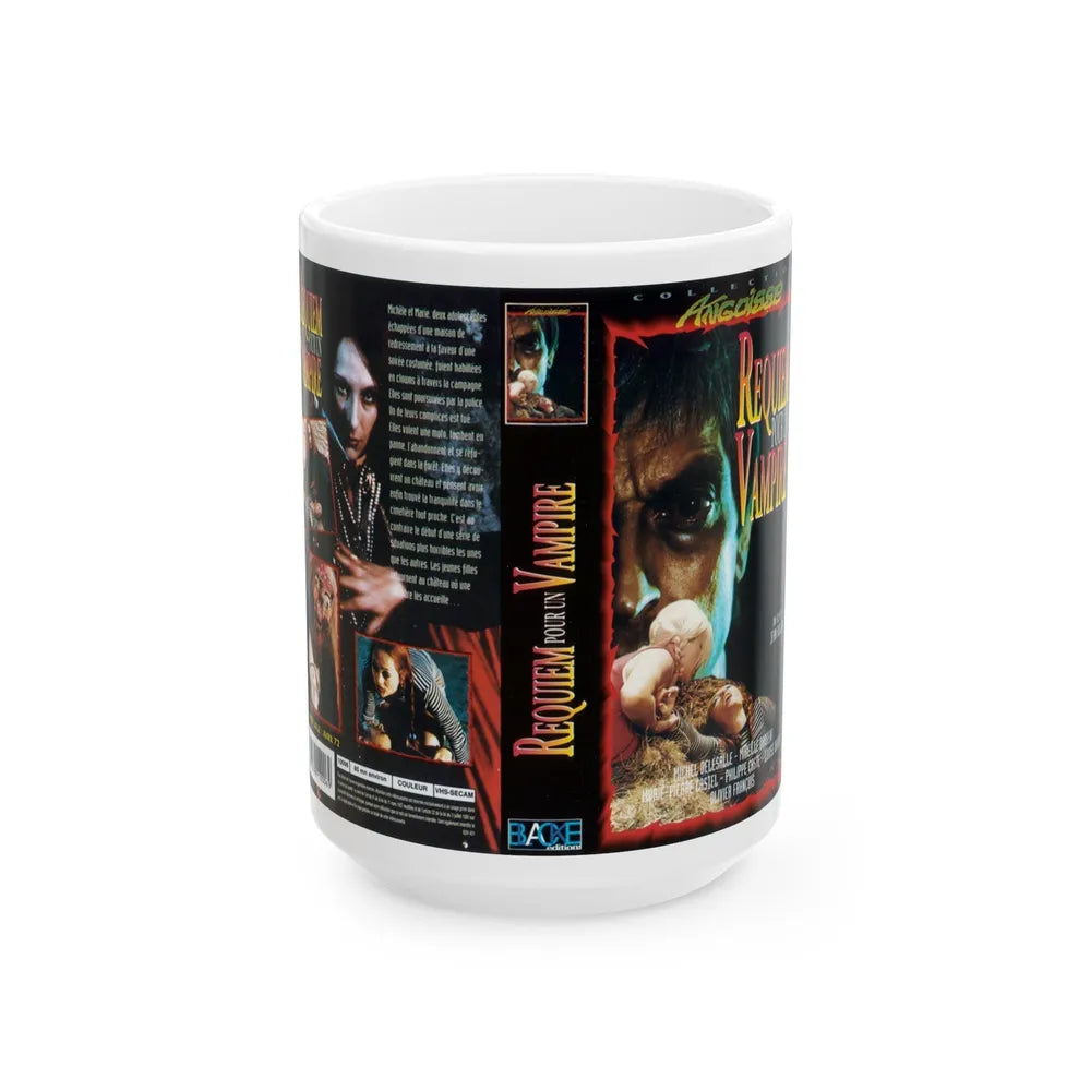 REQUIEM POUR UN VAMPIRE VERSION2 (VHS COVER) - White Coffee Mug-15oz-Go Mug Yourself