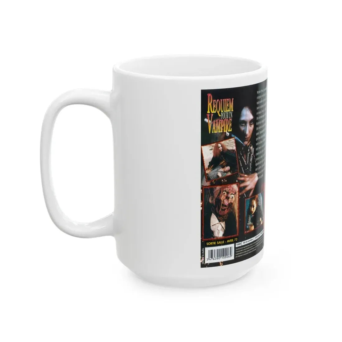 REQUIEM POUR UN VAMPIRE VERSION2 (VHS COVER) - White Coffee Mug - Go Mug Yourself