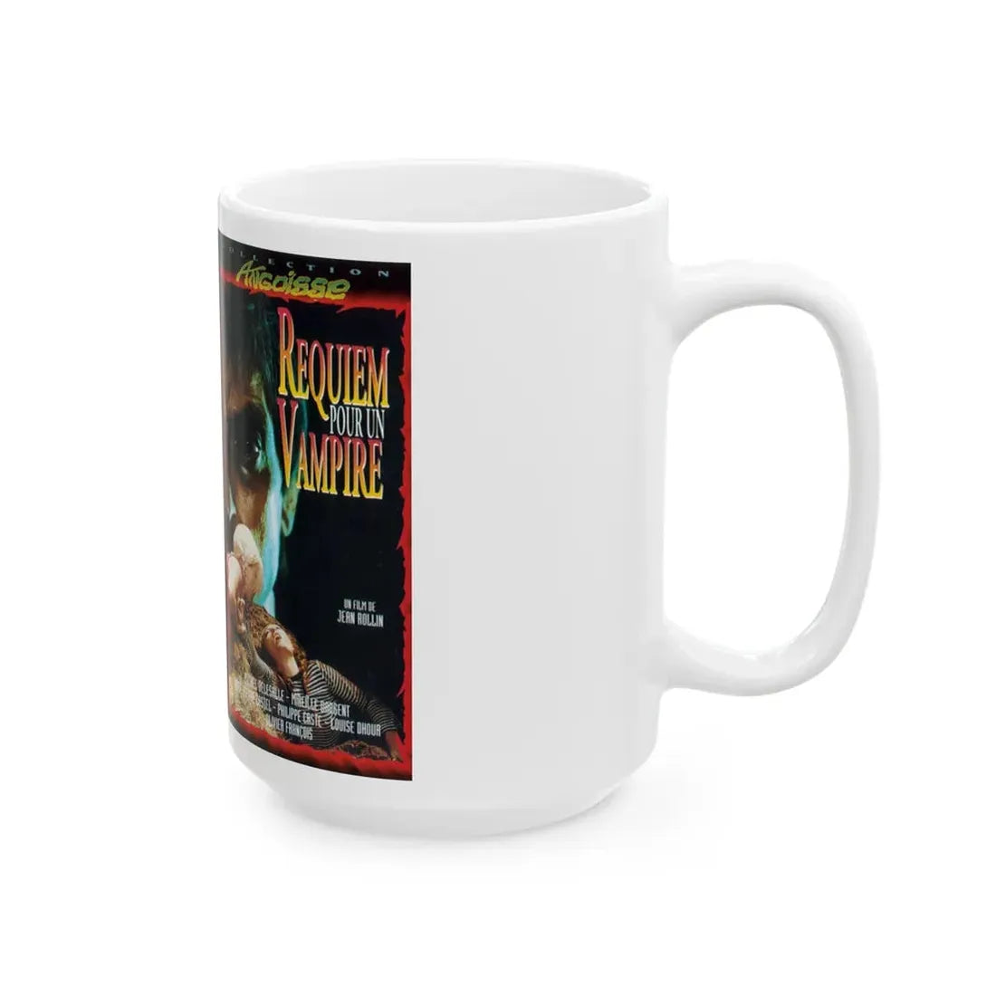 REQUIEM POUR UN VAMPIRE VERSION2 (VHS COVER) - White Coffee Mug - Go Mug Yourself