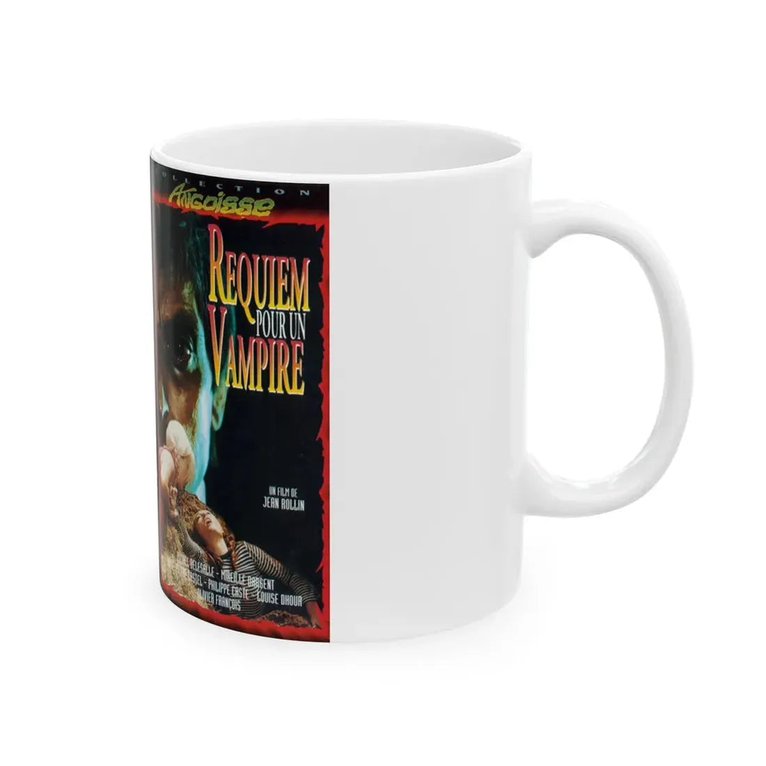 REQUIEM POUR UN VAMPIRE VERSION2 (VHS COVER) - White Coffee Mug - Go Mug Yourself