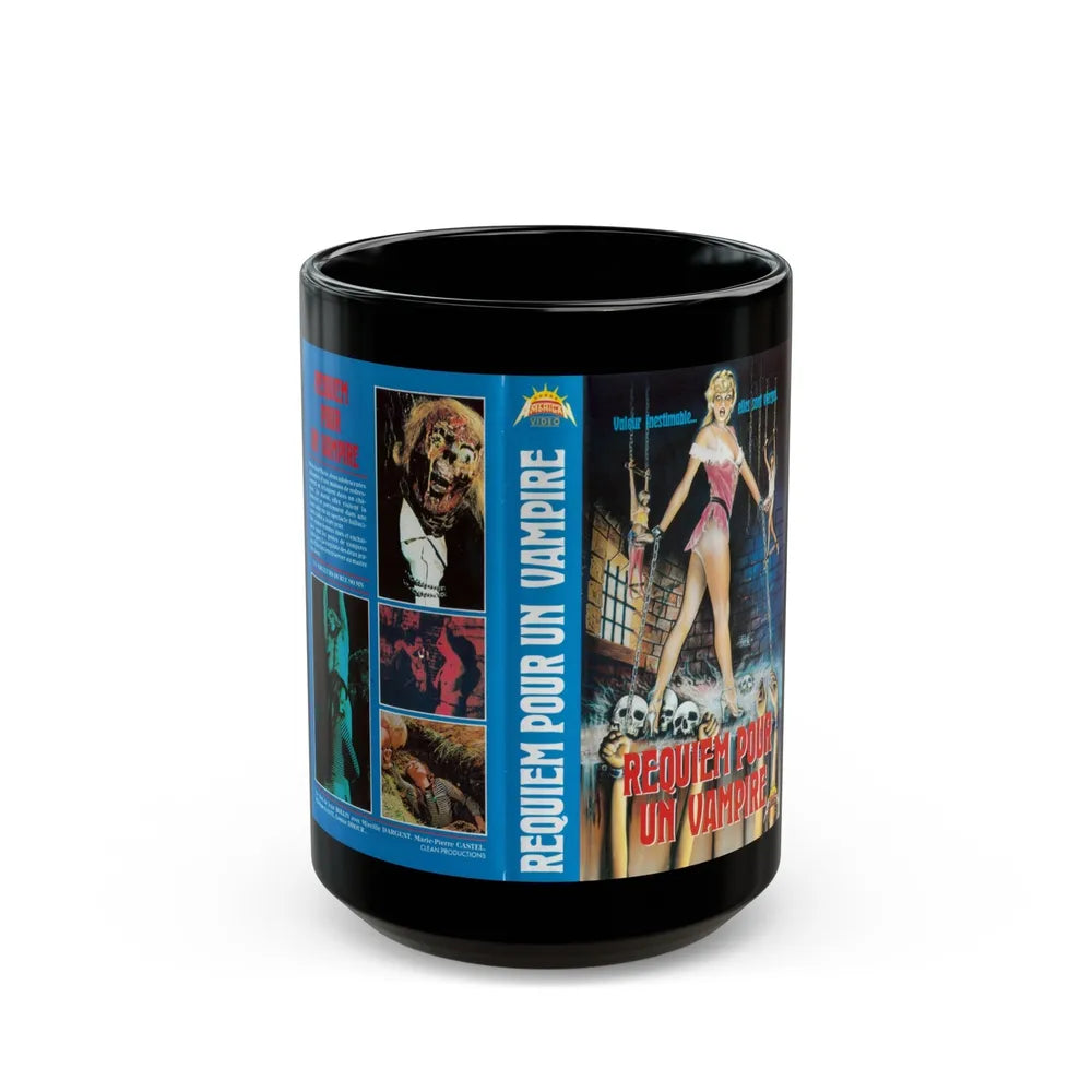 REQUIEM POUR UN VAMPIRE (VHS COVER) - Black Coffee Mug-15oz-Go Mug Yourself