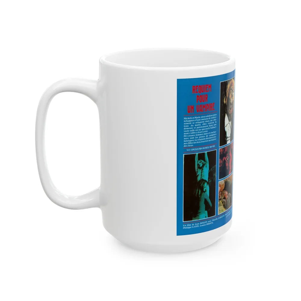 REQUIEM POUR UN VAMPIRE (VHS COVER) - White Coffee Mug-Go Mug Yourself