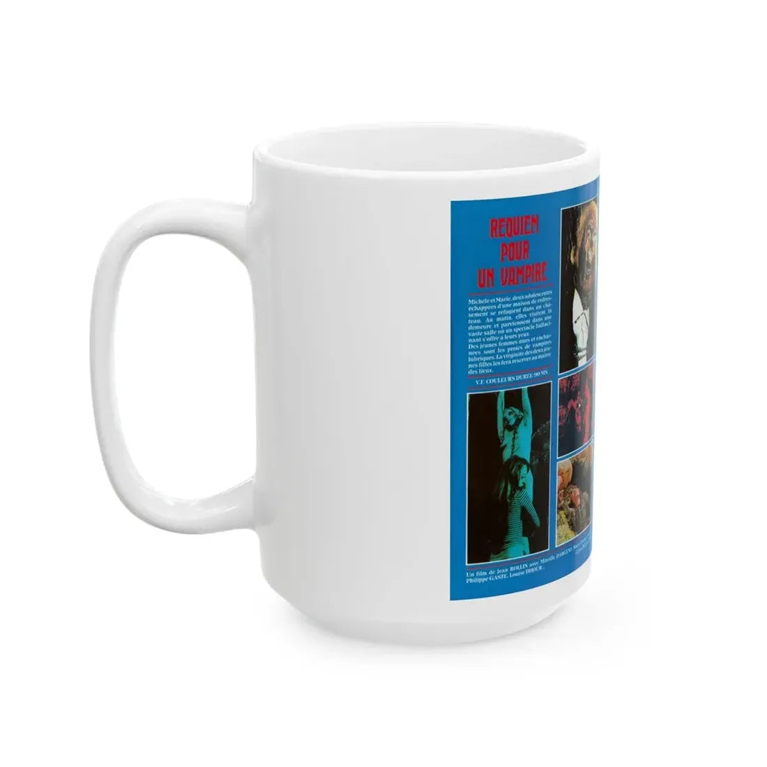REQUIEM POUR UN VAMPIRE (VHS COVER) - White Coffee Mug - Go Mug Yourself