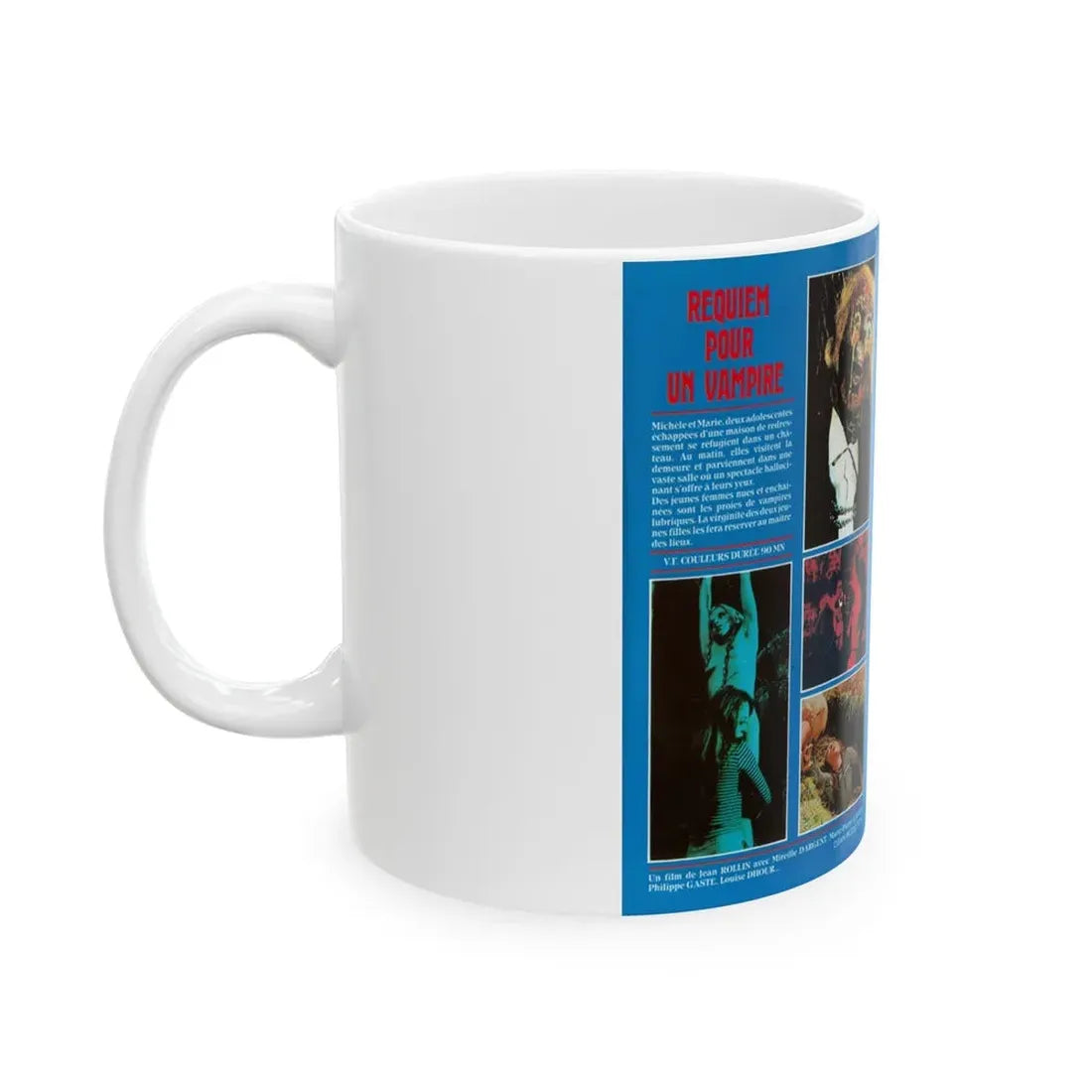 REQUIEM POUR UN VAMPIRE (VHS COVER) - White Coffee Mug - Go Mug Yourself