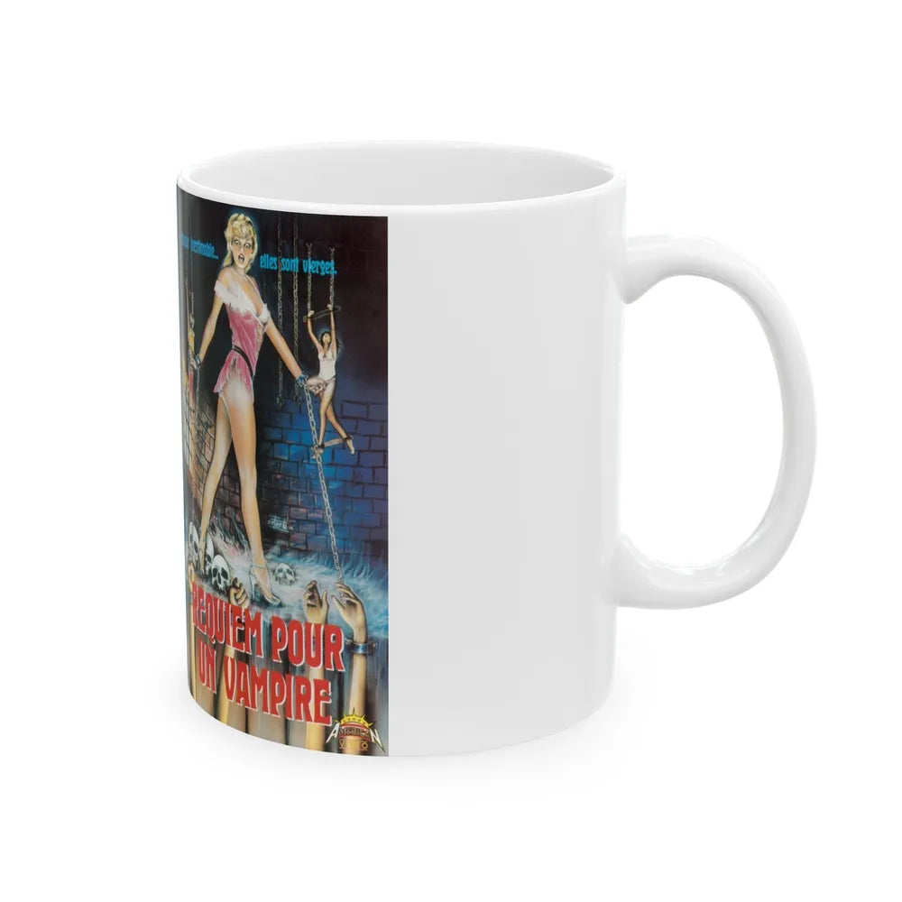 REQUIEM POUR UN VAMPIRE (VHS COVER) - White Coffee Mug-Go Mug Yourself