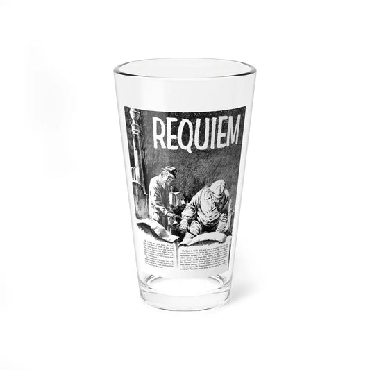 Requiem, Terror Illustrated, April 1956 (Magazine Illustration) Pint Glass 16oz-16oz-Go Mug Yourself