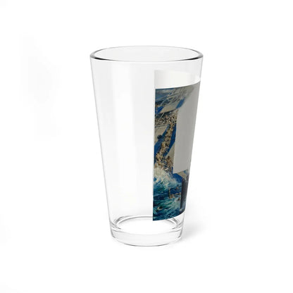 Rescue at Sea (Magazine Illustration) Pint Glass 16oz-Go Mug Yourself