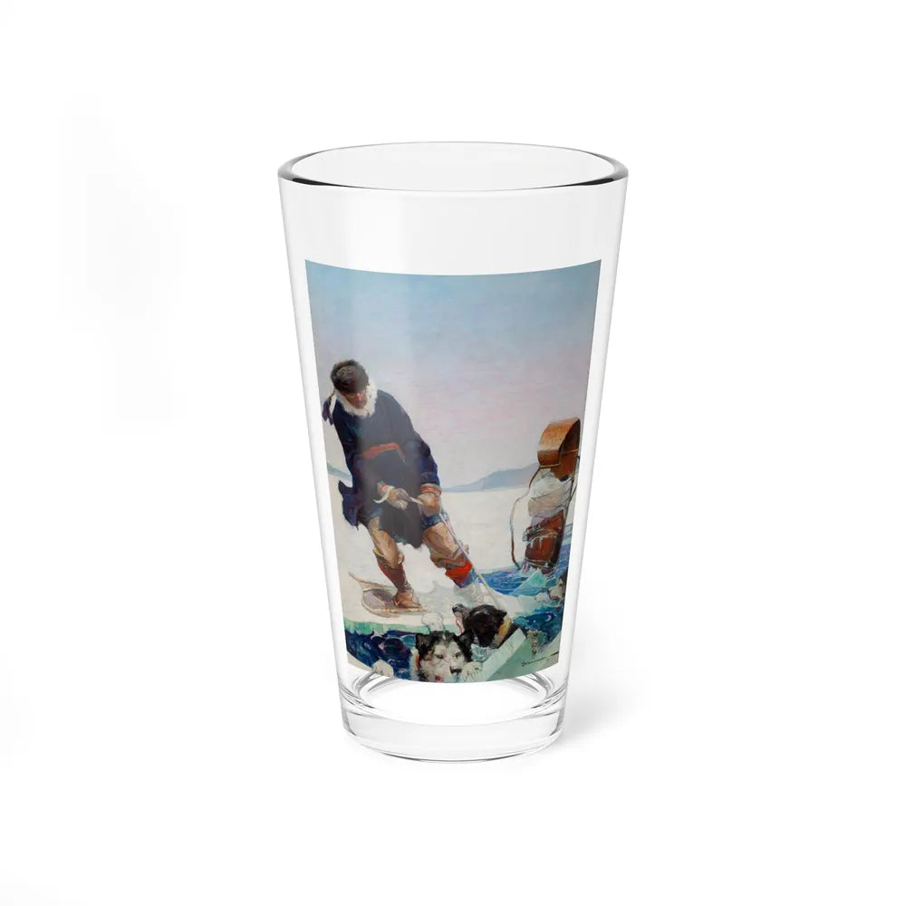 Rescue Dog Team and U.S. Mail, Popular Magazine cover, December 1915 (Magazine Illustration) Pint Glass 16oz-16oz-Go Mug Yourself