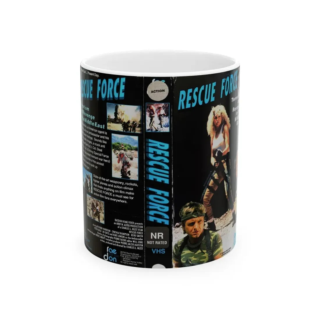 RESCUE FORCE (VHS COVER) - White Coffee Mug 11oz - Go Mug Yourself