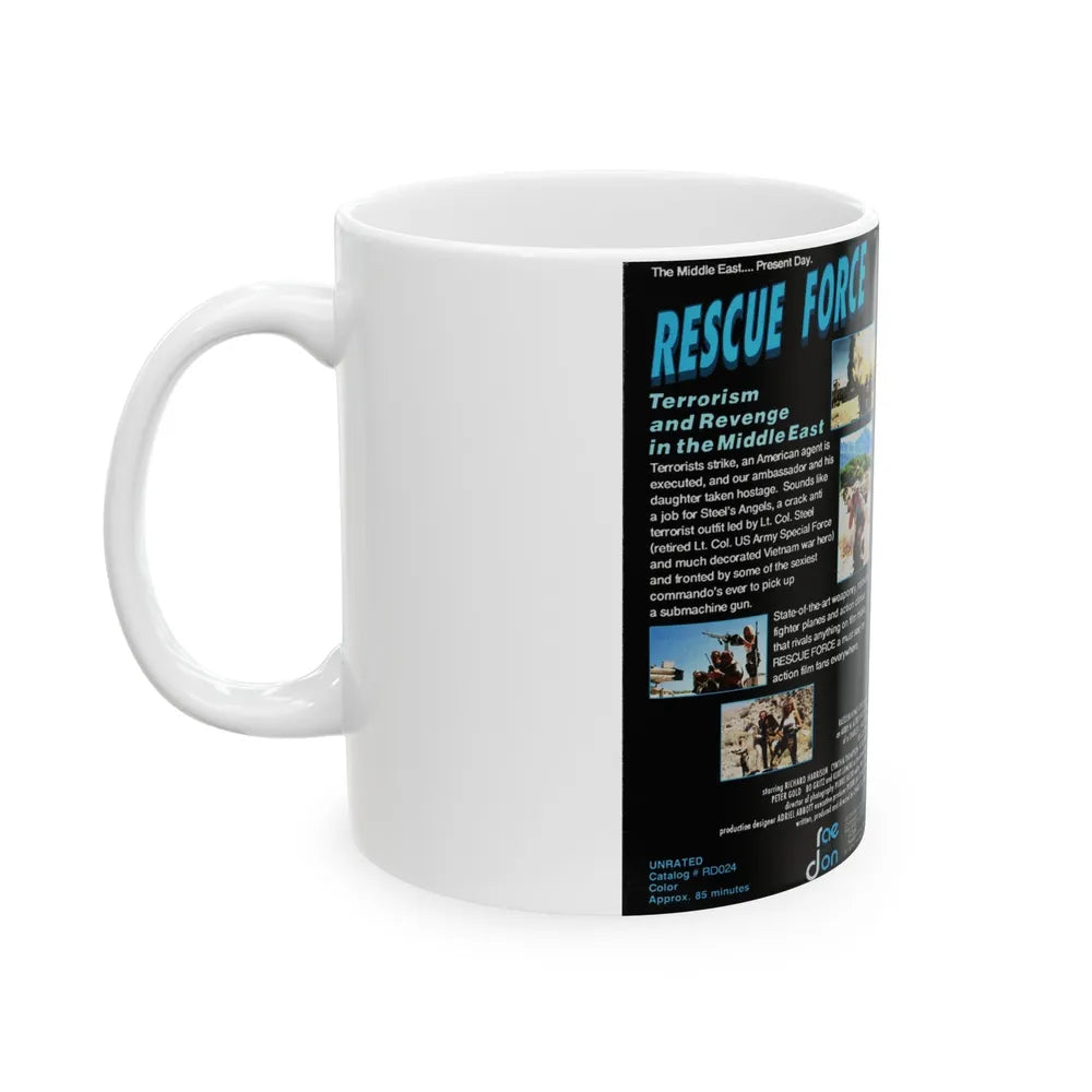 RESCUE FORCE (VHS COVER) - White Coffee Mug-Go Mug Yourself