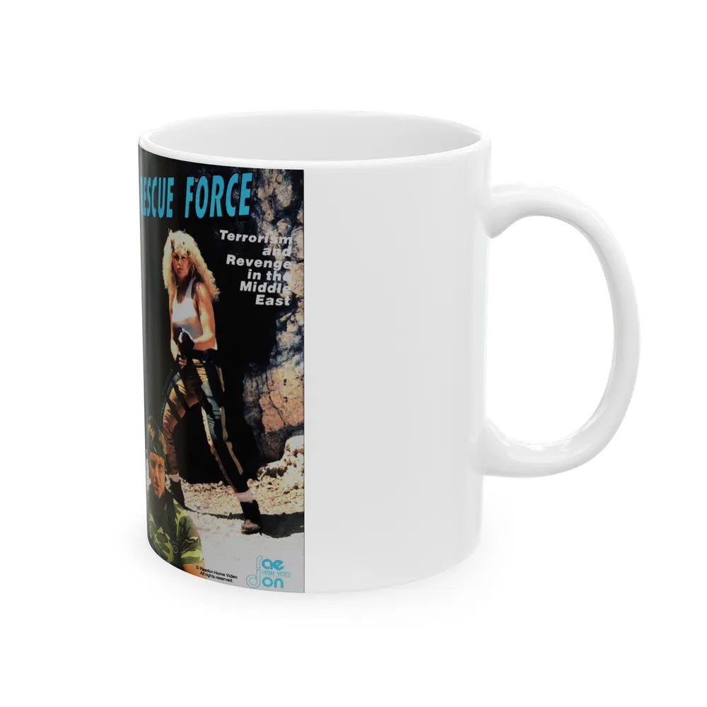 RESCUE FORCE (VHS COVER) - White Coffee Mug-Go Mug Yourself