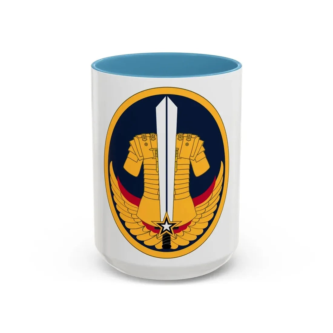 Reserve Careers Division (U.S. Army) Accent Coffee Mug 15oz Light Blue - Go Mug Yourself
