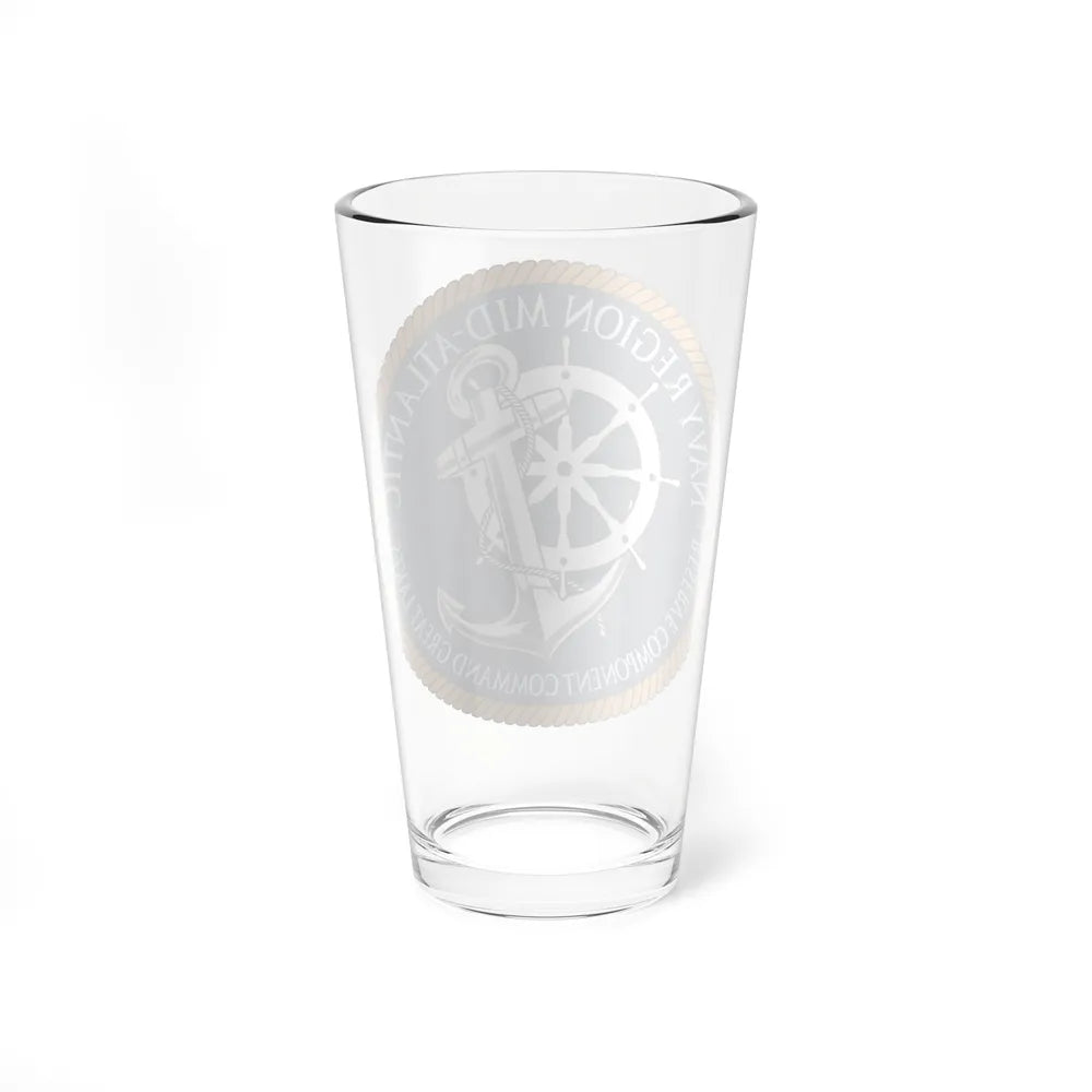 Reserve Component Comm Great Lakes Navy Reg Mid At (U.S. Navy) Pint Glass 16oz-Go Mug Yourself