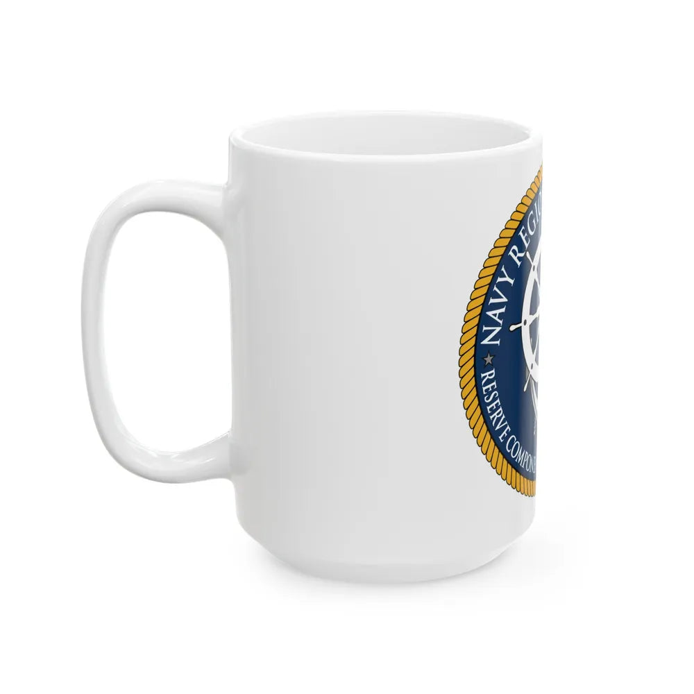 Reserve Component Comm Great Lakes Navy Reg Mid At (U.S. Navy) White Coffee Mug-Go Mug Yourself