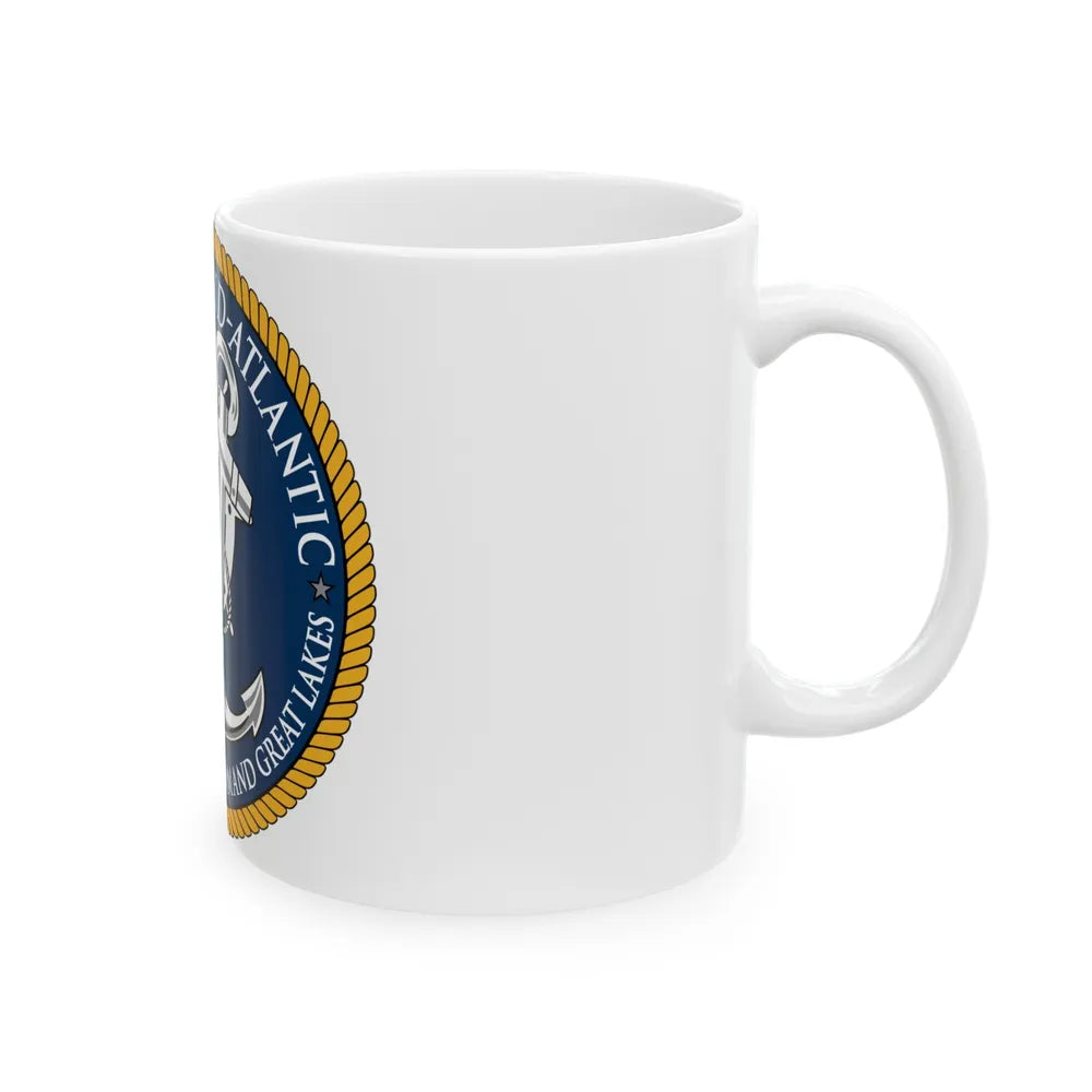 Reserve Component Comm Great Lakes Navy Reg Mid At (U.S. Navy) White Coffee Mug-Go Mug Yourself