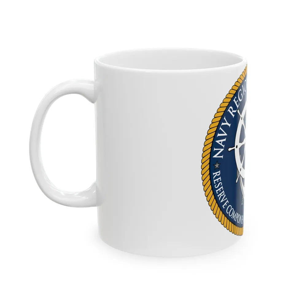 Reserve Component Comm Great Lakes Navy Reg Mid At (U.S. Navy) White Coffee Mug-Go Mug Yourself