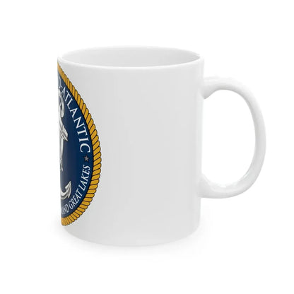 Reserve Component Comm Great Lakes Navy Reg Mid At (U.S. Navy) White Coffee Mug - Go Mug Yourself