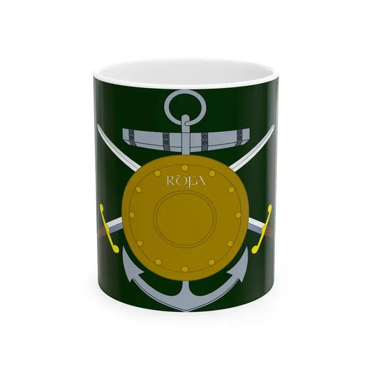 Reserve Defense Forces Association Flag Ireland (Ireland) White Coffee Mug 11oz - Go Mug Yourself