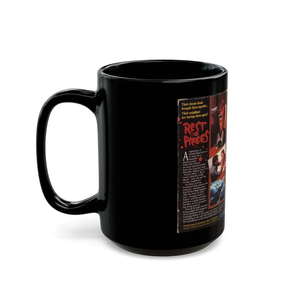 REST IN PIECES (VHS COVER) - Black Coffee Mug-Go Mug Yourself