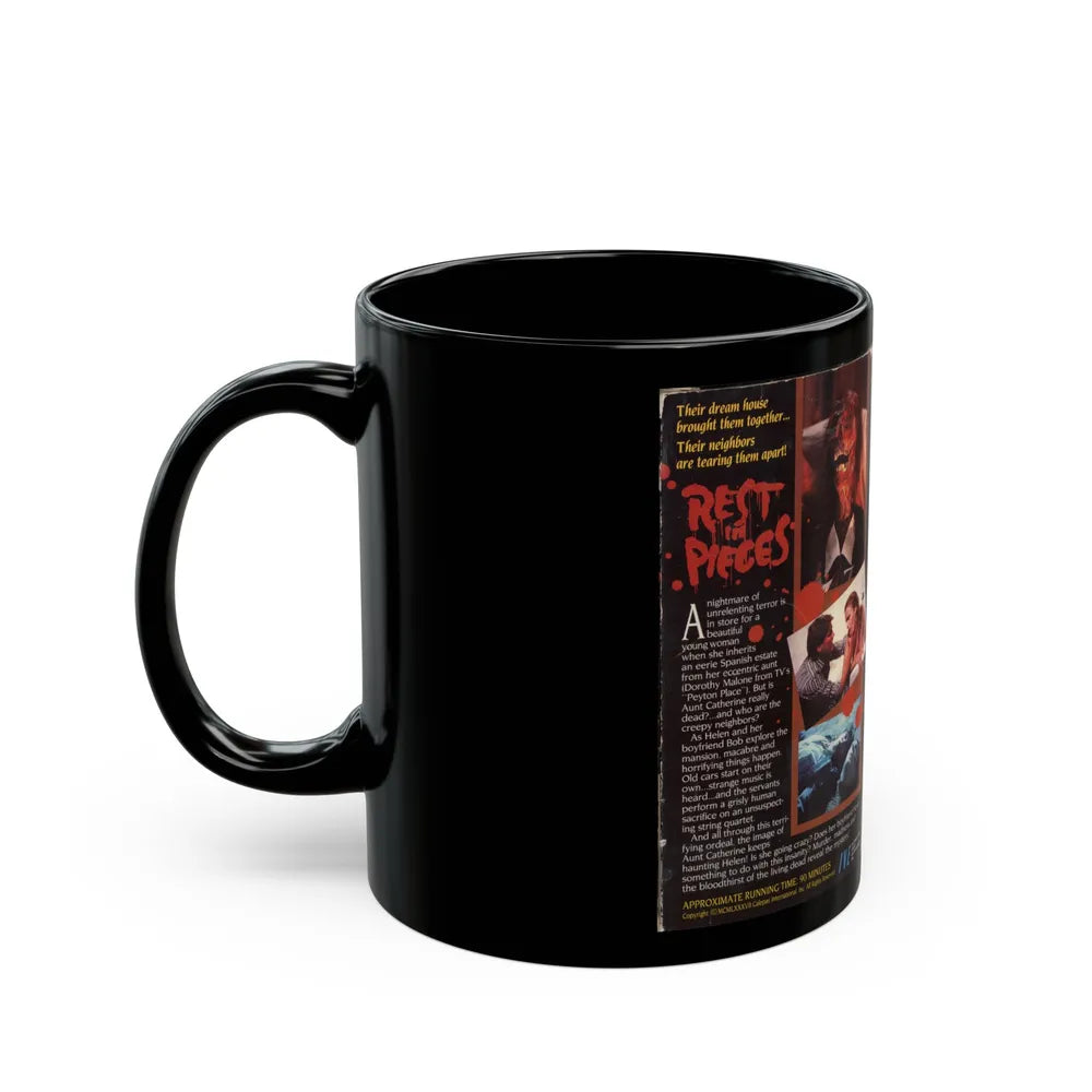 REST IN PIECES (VHS COVER) - Black Coffee Mug-Go Mug Yourself