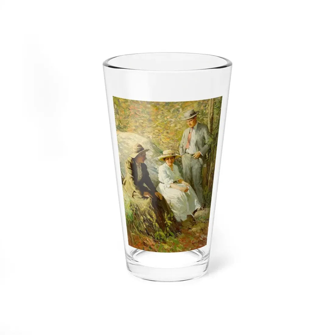 Rest in the Woods, Harper's Magazine, November 1915 (Magazine Illustration) Pint Glass 16oz 16oz - Go Mug Yourself