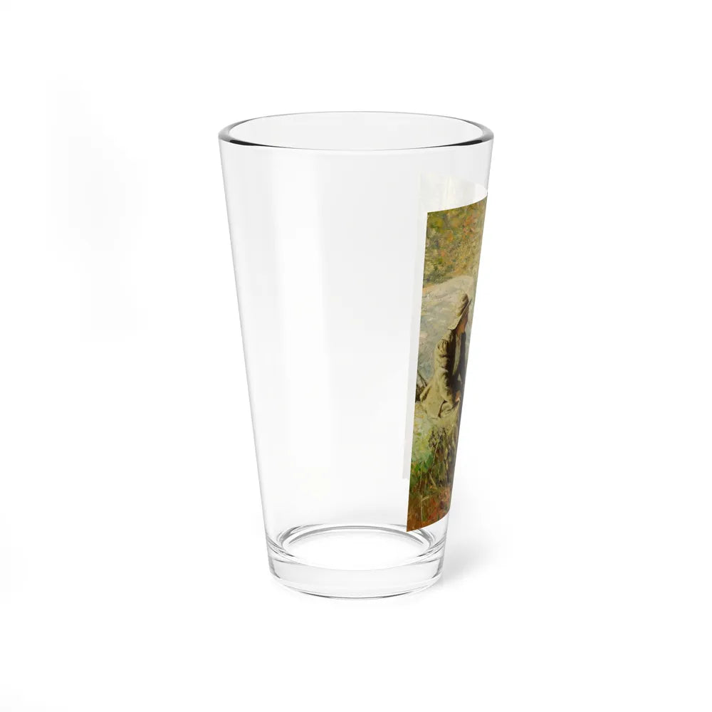 Rest in the Woods, Harper's Magazine, November 1915 (Magazine Illustration) Pint Glass 16oz-Go Mug Yourself