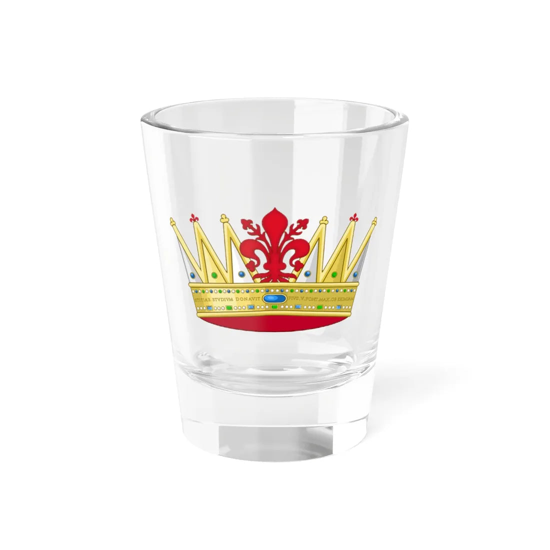 Restitution of the physical crown of Cosimo I de Medici (Italy) (Coat of Arms) Shot Glass 1.5oz 1.5oz - Go Mug Yourself
