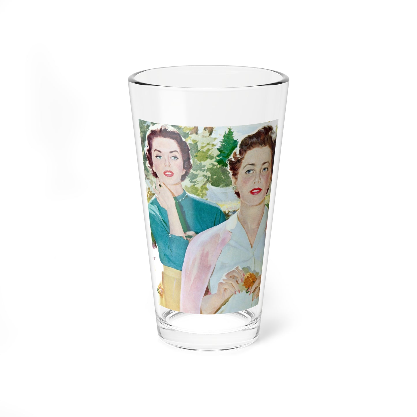 Restive Wife, Ladies' Home Journal, September 1955 (Magazine Illustration) Pint Glass 16oz-16oz-Go Mug Yourself