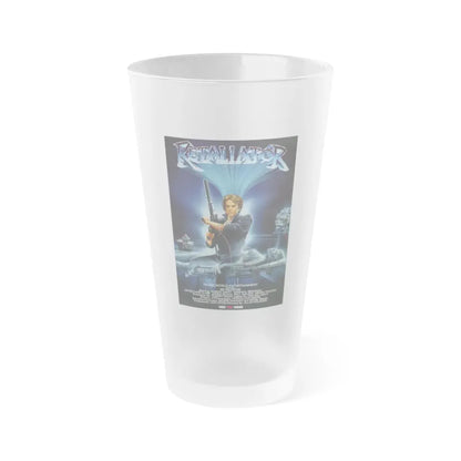 RETALIATOR (PROGRAMMED TO KILL) 1987 Movie Poster - Frosted Pint Glass 16oz Default Title - Go Mug Yourself
