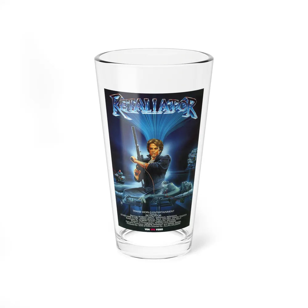 RETALIATOR (PROGRAMMED TO KILL) 1987 Movie Poster - Pint Glass 16oz-16oz-Go Mug Yourself