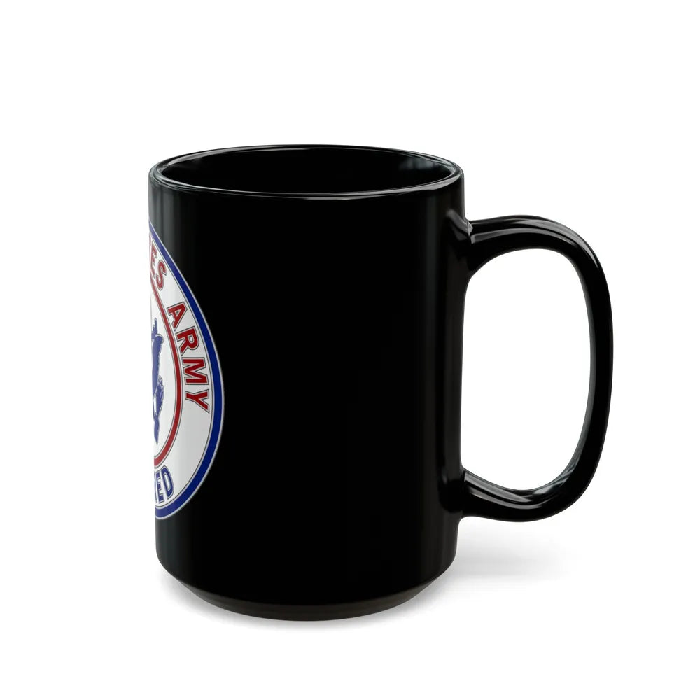 Retired Service Identification Badge 2 (U.S. Army) Black Coffee Mug-Go Mug Yourself