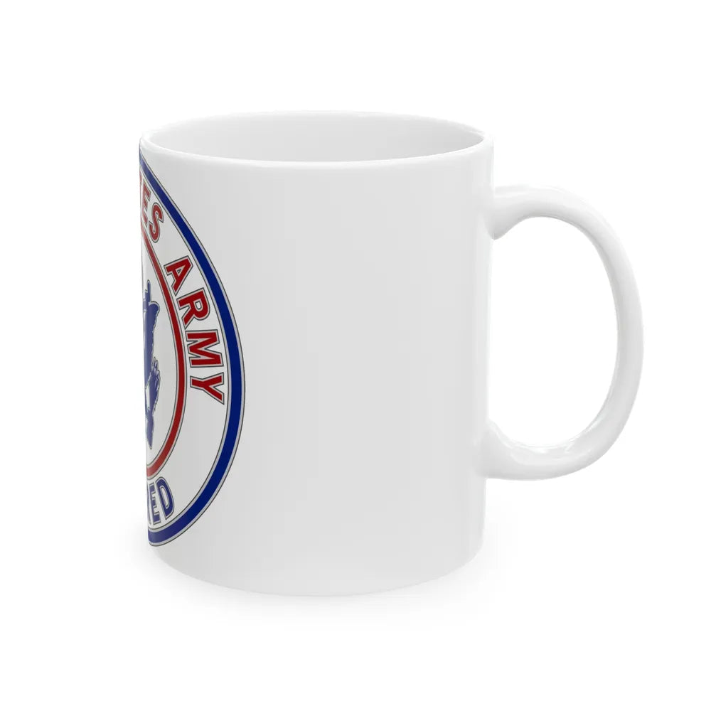 Retired Service Identification Badge 2 (U.S. Army) White Coffee Mug-Go Mug Yourself