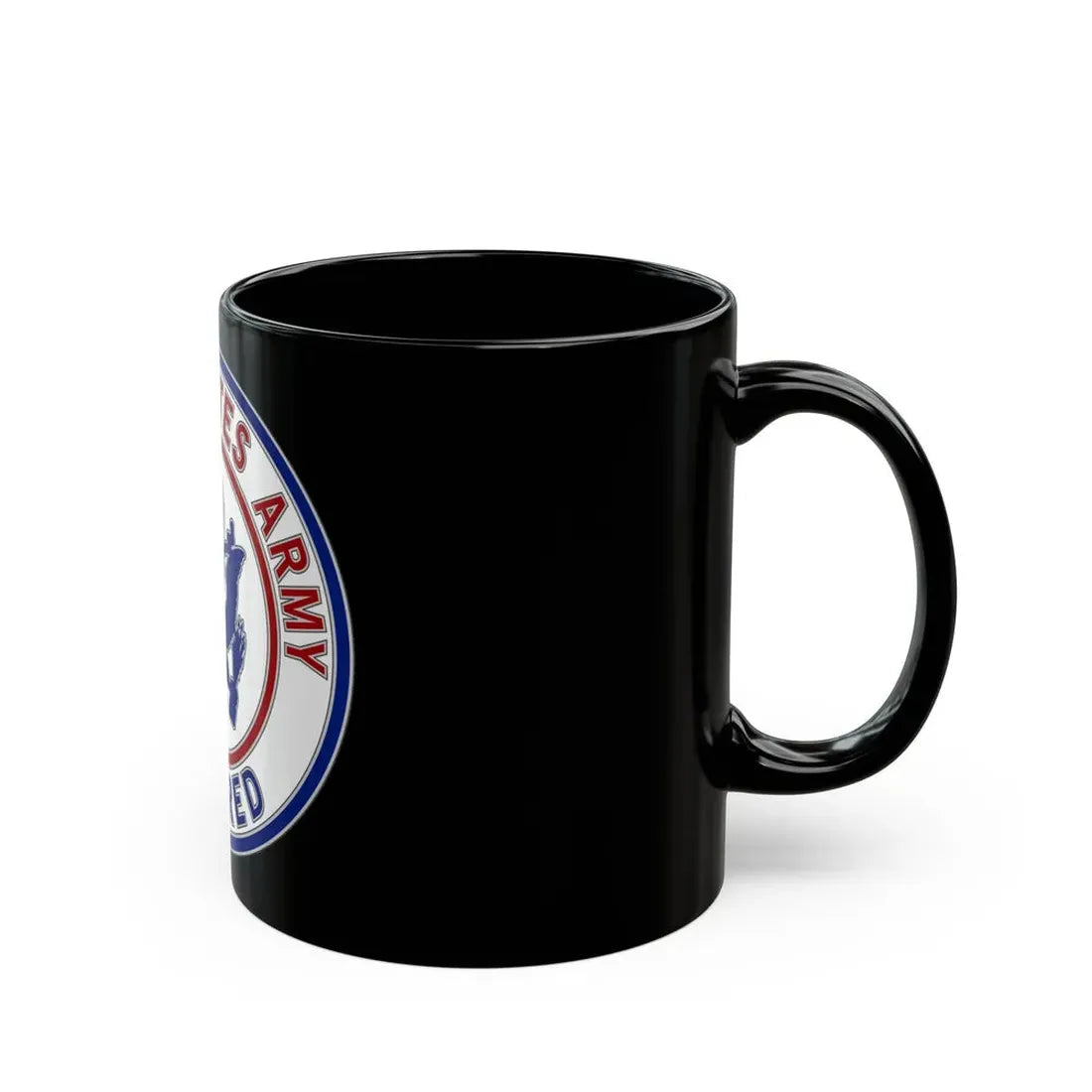 Retired Service Identification Badge 2 (U.S. Army) Black Coffee Mug - Go Mug Yourself