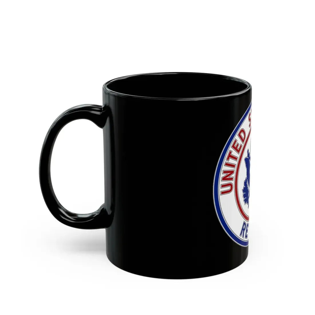 Retired Service Identification Badge 2 (U.S. Army) Black Coffee Mug - Go Mug Yourself