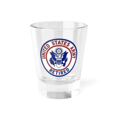 Retired Service Identification Badge 2 (U.S. Army) Shot Glass 1.5oz 1.5oz - Go Mug Yourself