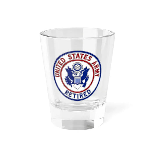 Retired Service Identification Badge 2 (U.S. Army) Shot Glass 1.5oz 1.5oz - Go Mug Yourself