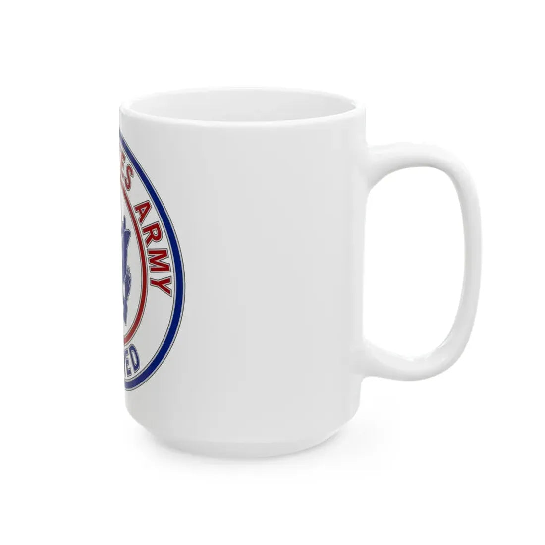 Retired Service Identification Badge 2 (U.S. Army) White Coffee Mug - Go Mug Yourself
