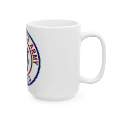 Retired Service Identification Badge 2 (U.S. Army) White Coffee Mug - Go Mug Yourself