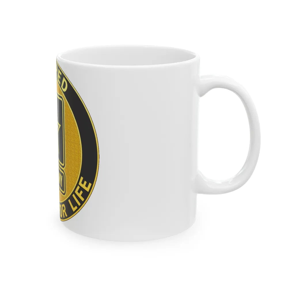 Retired Service Identification Badge (U.S. Army) White Coffee Mug-Go Mug Yourself