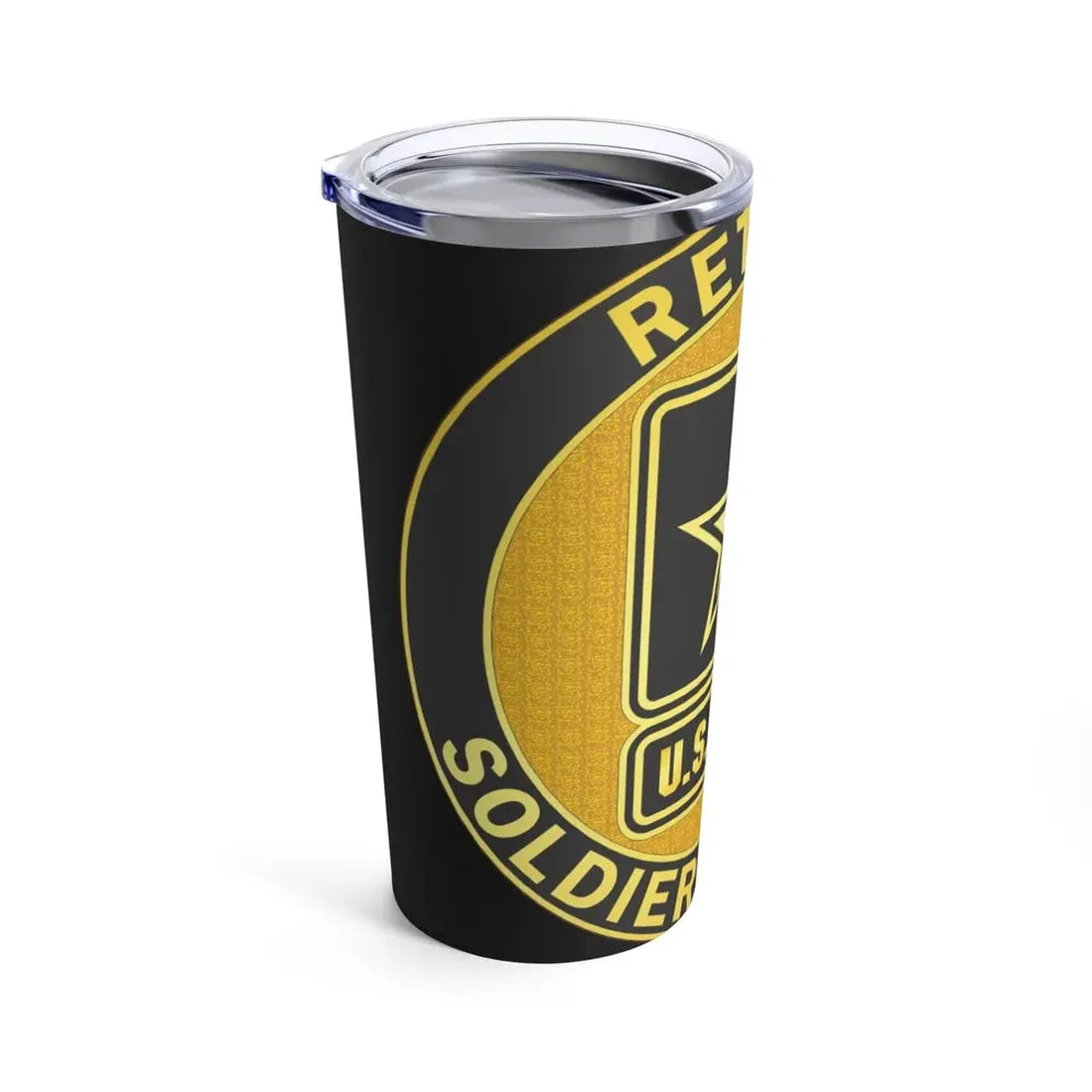 Retired Service Identification Badge (U.S. Army) Tumbler 20oz - Go Mug Yourself