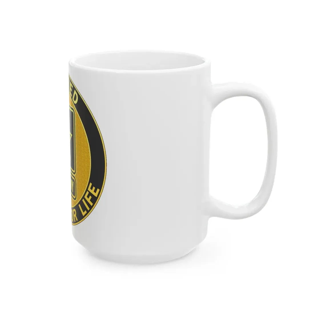 Retired Service Identification Badge (U.S. Army) White Coffee Mug - Go Mug Yourself