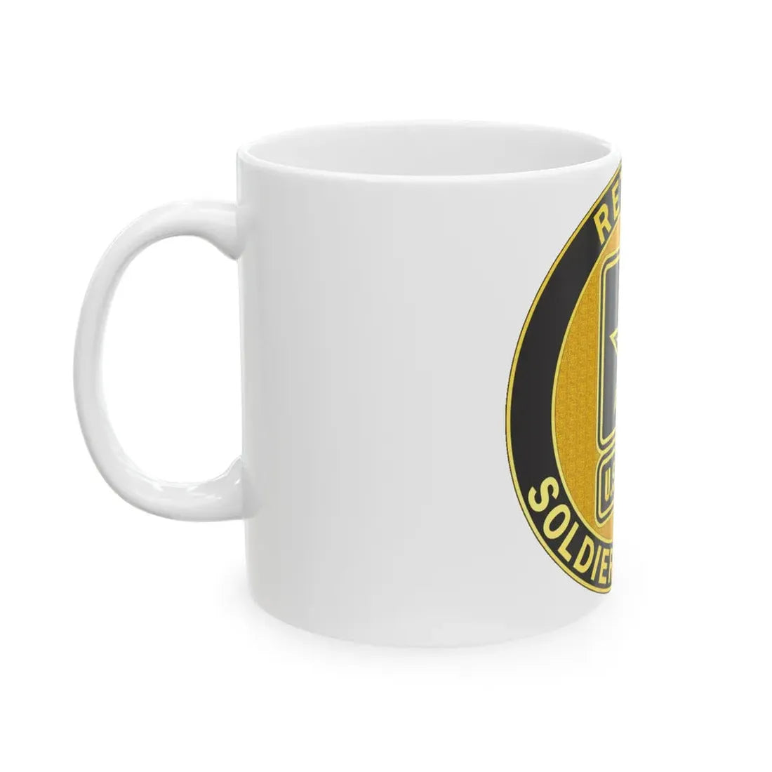 Retired Service Identification Badge (U.S. Army) White Coffee Mug - Go Mug Yourself