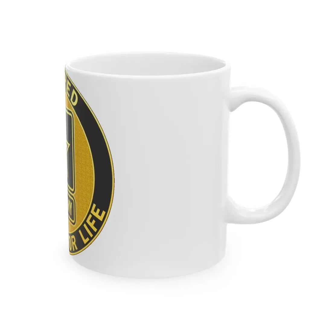 Retired Service Identification Badge (U.S. Army) White Coffee Mug - Go Mug Yourself