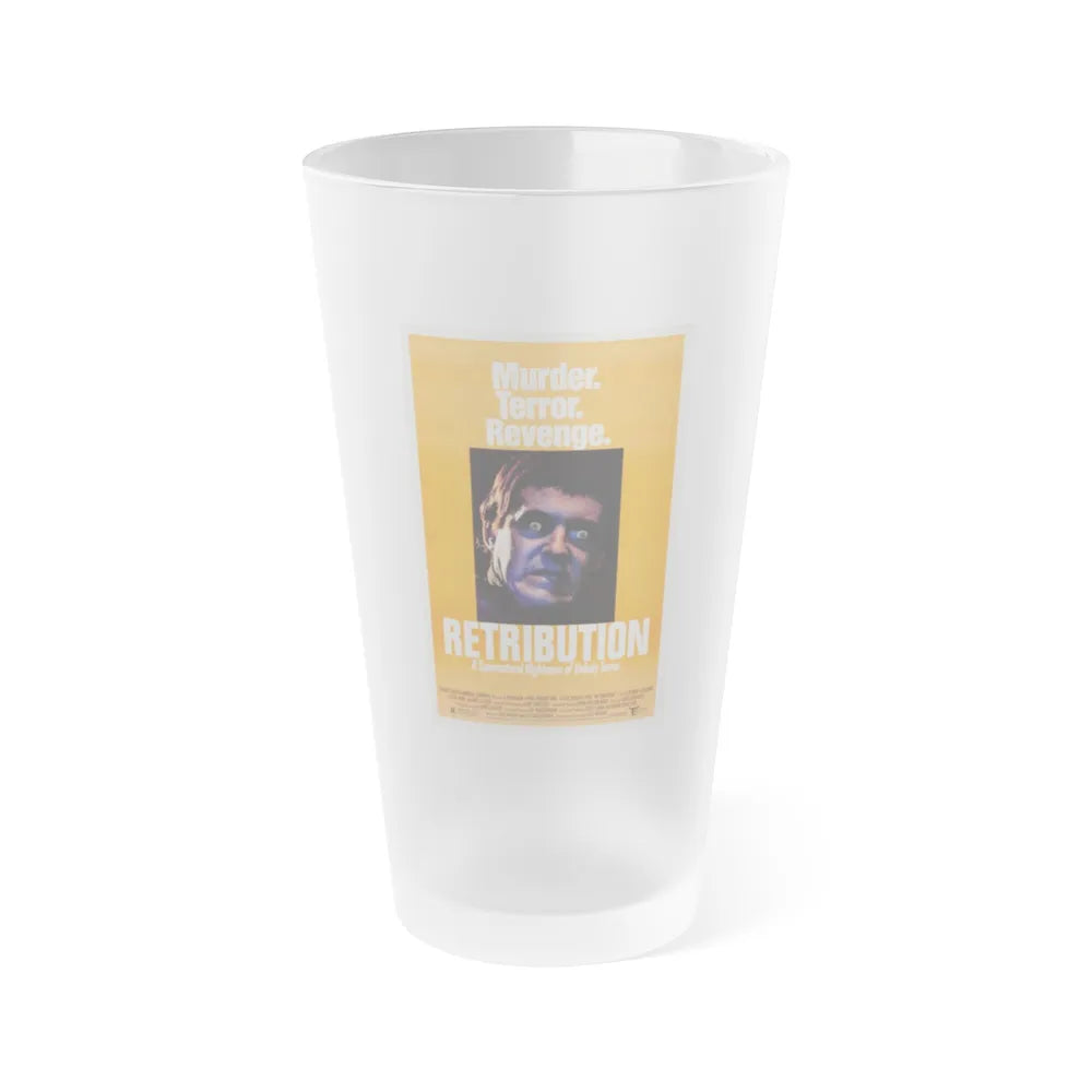 RETRIBUTION (2) 1987 Movie Poster - Frosted Pint Glass 16oz-16oz-Frosted-Go Mug Yourself