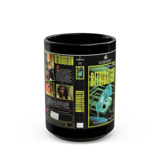 RETRIBUTION VESTRON VIDEO INTERNATIONAL 2 (VHS COVER) - Black Coffee Mug 15oz - Go Mug Yourself