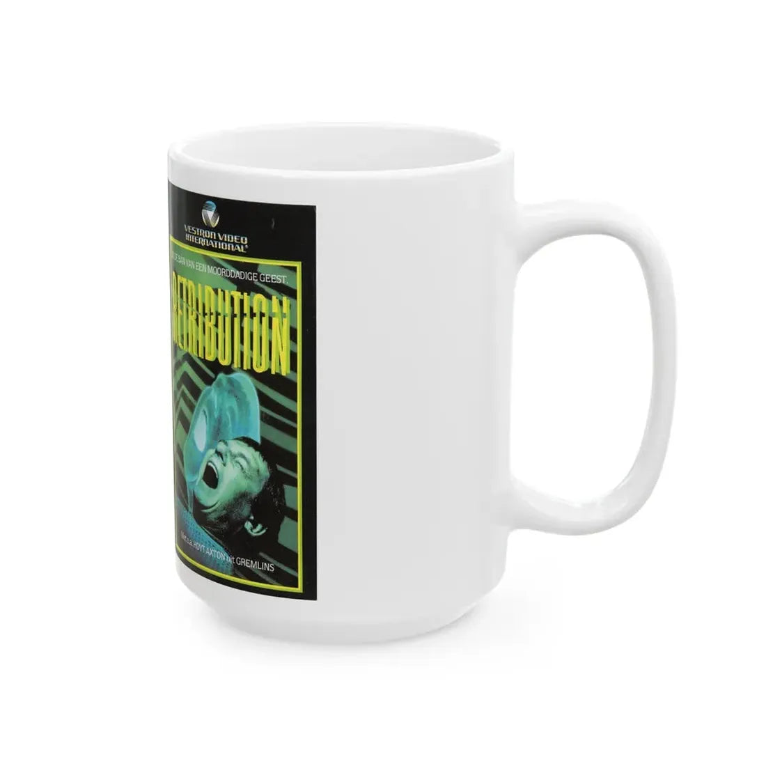 RETRIBUTION VESTRON VIDEO INTERNATIONAL 2 (VHS COVER) - White Coffee Mug - Go Mug Yourself