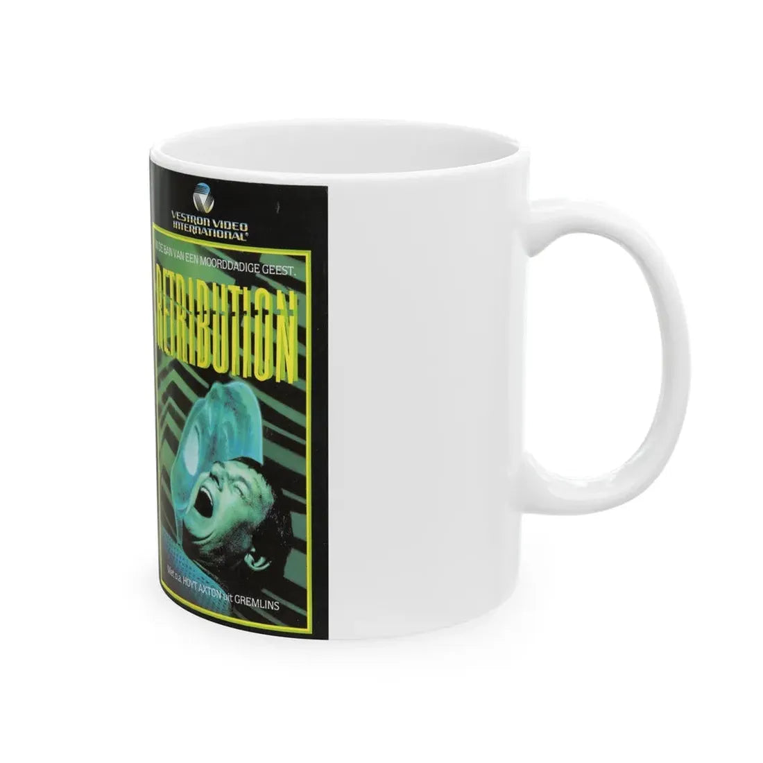 RETRIBUTION VESTRON VIDEO INTERNATIONAL 2 (VHS COVER) - White Coffee Mug - Go Mug Yourself